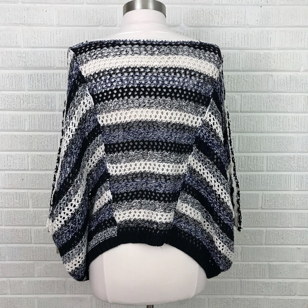 Free People Chunky Oversized Crop Stripe Sweater - Picture 3 of 8